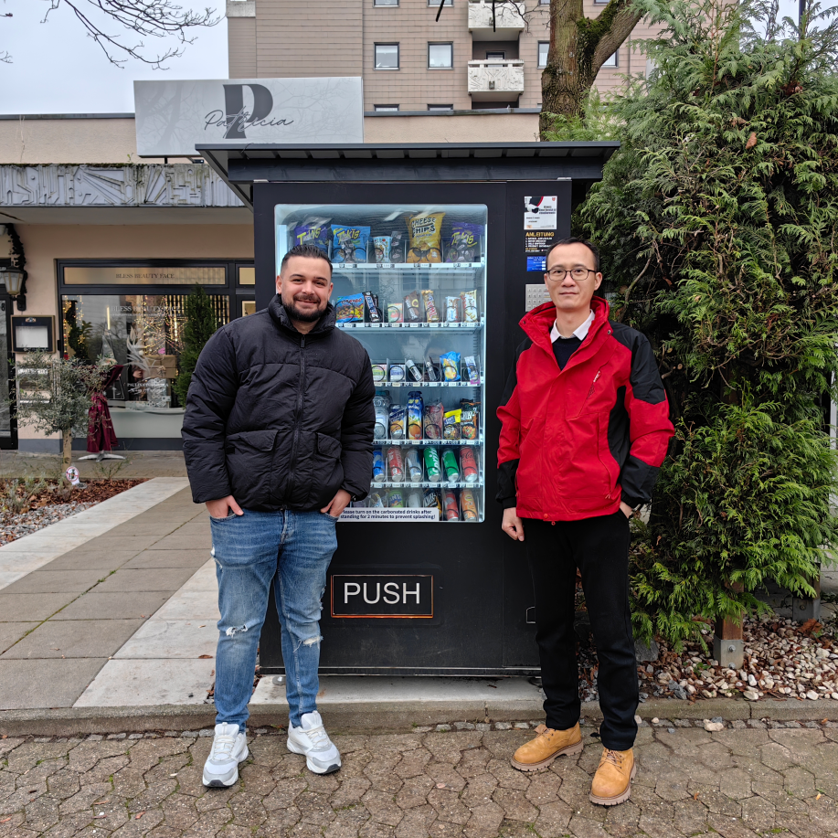 Zhongda vending machine in Germany