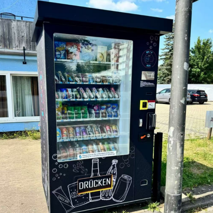 German outdoor cold drink machine