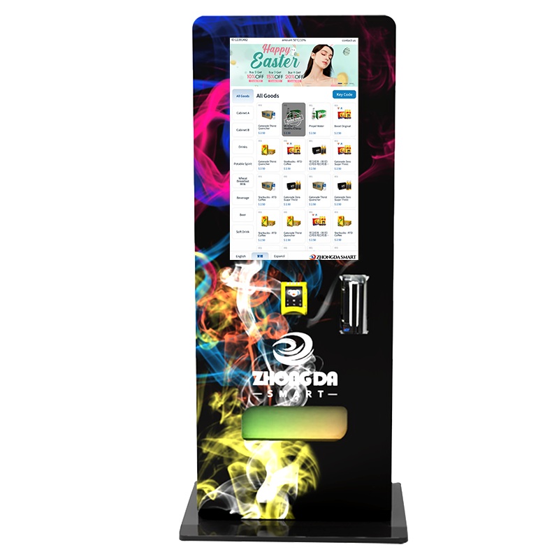 Large capacity age verification vending machine