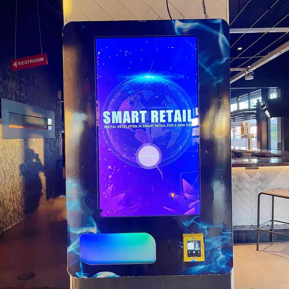 Wall-Mounted Vending Machine for Controlled Retail