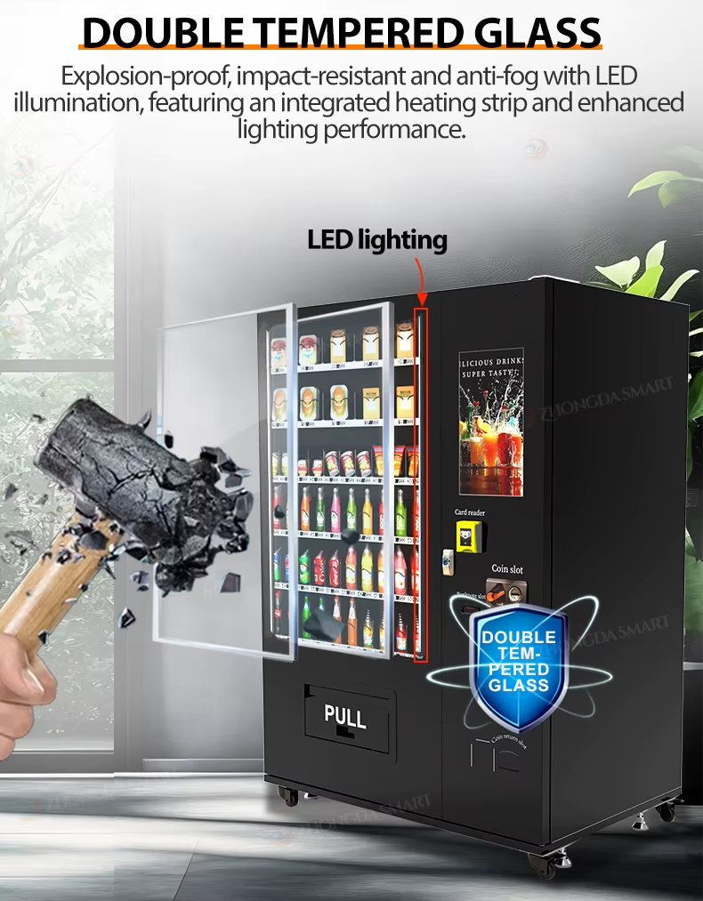 Elevator vending machine for fragile products