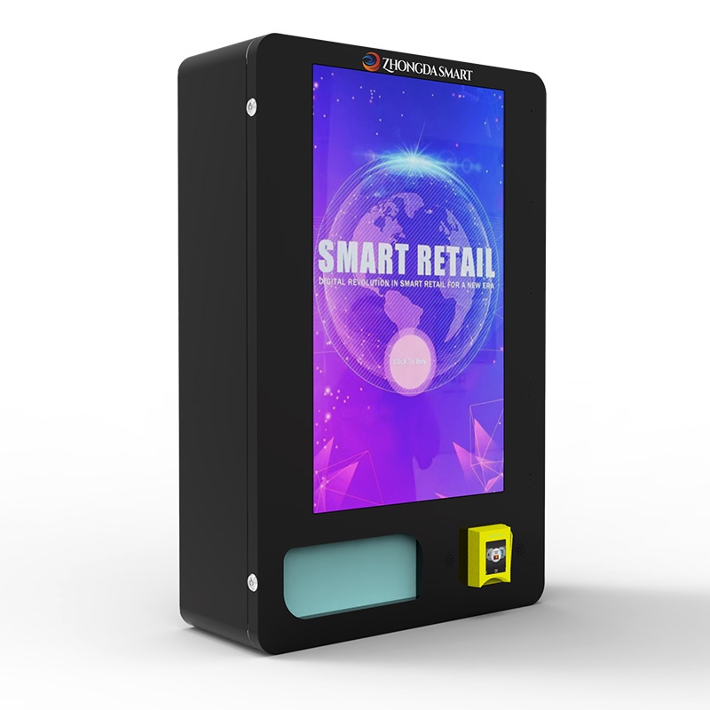Wall-mounted smart vending machines for cosmetics and snacks