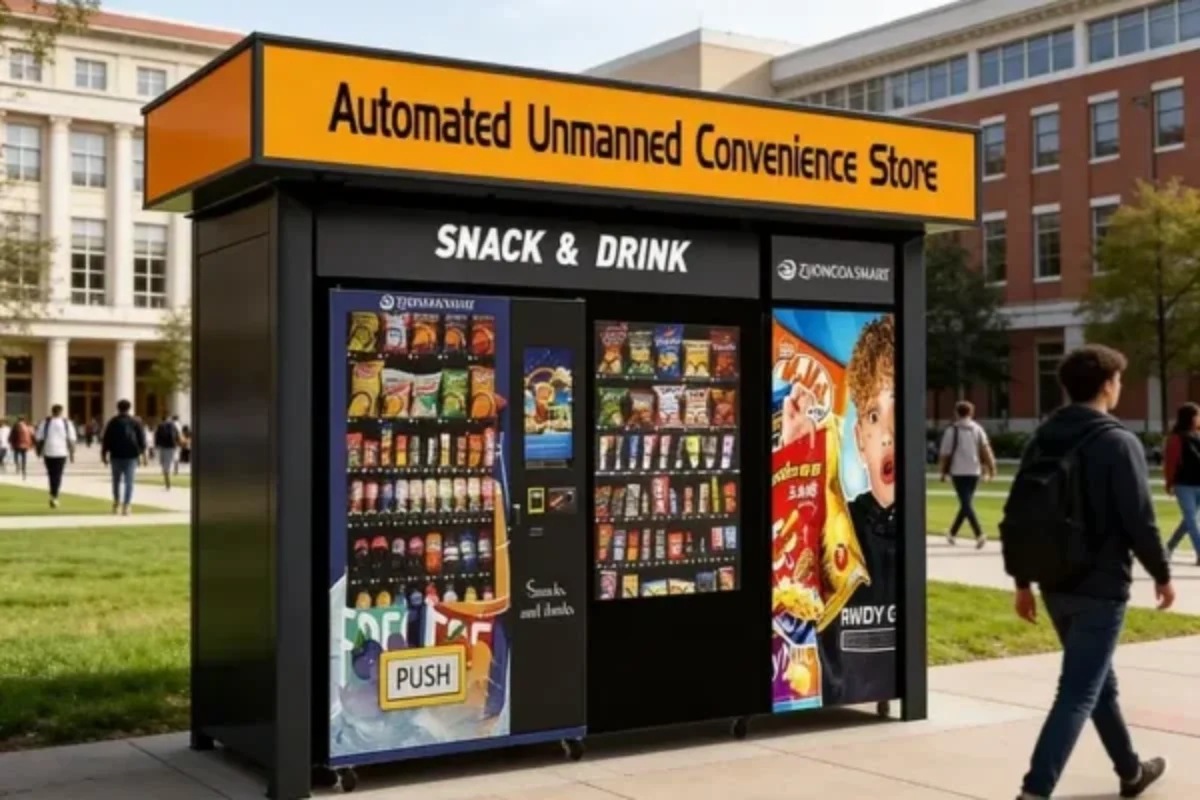 Zhongda Smart campus vending machine solution for school self-service