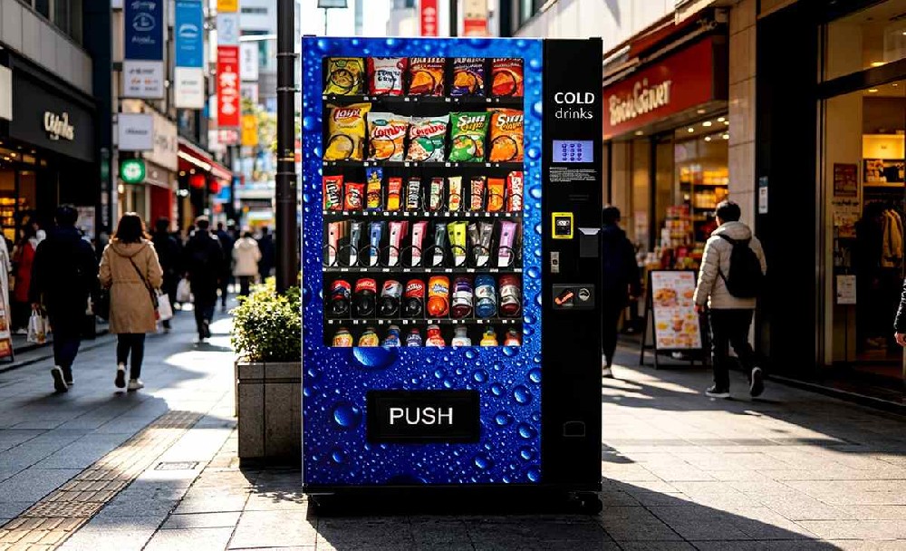 What payment systems do vending machines support in Europe?