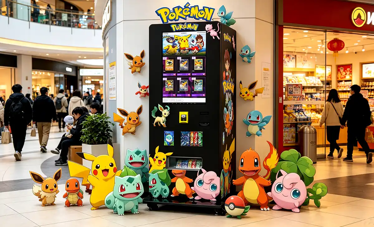 ZD-ZLS-32 trading card vending machine