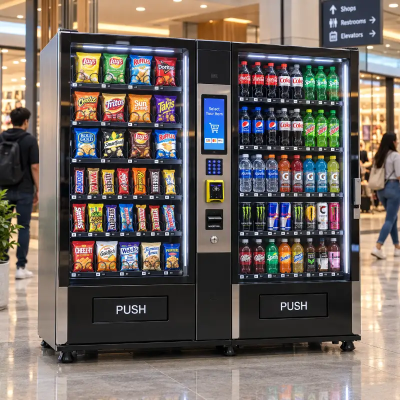 Large Combo Snack & Soda Vending Machine for Sale